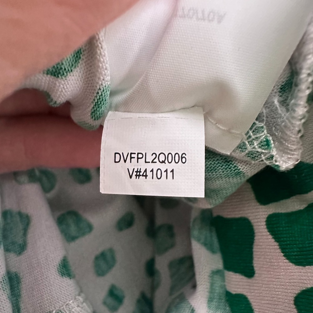 NWT Diane von Furstenberg Cloud Mosaic 'Finn' Silk Blend Pants (L) - Picture 5 of 9